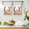 thumbnail image 3 of Easter Bunny Eggs Kitchen Towels Set of 3, Spring Tulips Rustic Rabbits Colorful Plaid Absorbent Dish Towels for Kitchen, Microfiber Hand Towel, Quick Drying Tea Towel for Cleaning Dishcloths, 3 of 7