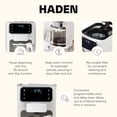 thumbnail image 3 of Haden Dual Brew 10 Cup Hot & Ice Programmable Digital Coffee Maker, Ivory/Chrome, 3 of 9