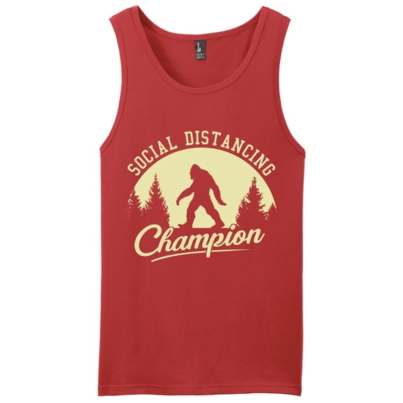 Social Distancing Champion Sasquatch Tank Top