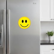 Smiley Face Magnet 5.75 Circle, Happy Face Magnets for Cars, UV Protected 30 Mil Thick Circle Car Magnets, Yellow Smiling Fridge Magnet, Face Magnet by Magnet America