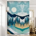 thumbnail image 2 of Idea4wall 3pcs Nordic Style Snowy Mountain & Pine Trees Stick Wallpaper Removable Wall Murals Large Wall Stickers for Home Decoration, 120"x72", 2 of 5