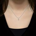 thumbnail image 4 of Bow Jewel 14K White Gold Plated 1.5 Ct Pear Cut Lab Created Diamond Pendant with Chain - Beautiful Engagement Necklace for Women - Dazzling Jewelry for Special Moments - Gift for Anniversaries, 4 of 4