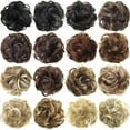 thumbnail image 3 of SPRING PARK Messy Hair Bun Hair Scrunchies Extension Curly Wavy Messy Synthetic Chignon for Women Updo Hairpiece, 3 of 7