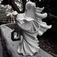 thumbnail image 3 of Estatua de fantasma de Halloween con linterna Sunnimix decoración de jardín, 3 of 7
