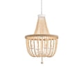 thumbnail image 3 of Colgante con cuentas Living District Jolie de 20 pulgadas, color beige, con cuentas de madera, 3 of 8