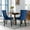 Blue, variant on Seizeen Dining Chairs, Set of 2, Modern Side Chairs with Nailhead Trim, Button Tufted Fabric Upholstered Dining Chairs, Kitchen Chairs with Solid Wood Legs and Padded Seat, Blue, L0366