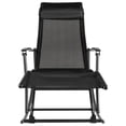 thumbnail image 7 of vidaXL Garden Rocking Chair Steel and Textilene Black, 42158, 7 of 7