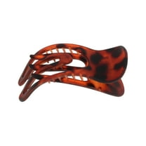 Unique Bargains 1 Pc Fashion Concave Hair Clips Hairdo Clip Brown