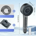 thumbnail image 2 of Shower Head*1 Hose*1 Base*1 Multi Button Controlled Filtered Pressurized Shower Head A Bathroom Integrating Water Stop Filtration and Spray Functions, 2 of 8