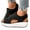 Black, variant on Women Walking Sandals Arch Support Platform Shoes Plantar Fasciitis Slip on Sneakers Size 6-9