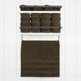 thumbnail image 2 of American Soft Linen Luxury Turkish Hand Towel Set, 100% Cotton 4 Piece Hand Face Towels for Bathroom and Kitchen, Brown, 2 of 9