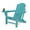 Aruba Blue, variant on Folding HDPE Adirondack Chair with 4 in 1 Cup Holder Tray Plastic Adirondack Chairs Weather Resistant Lawn Outdoor Firepit Chairs, Black