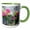 Green/White, variant on 3drose, Flowers in Window Boxes, Nantucket, Massachusetts, Usa, 15oz Two-tone Red Mug