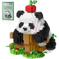 1006-Piece Panda Micro Building Blocks – Mini Panda Bricks Animal Construction Set: Panda Animal Blocks for Adults and Kids Ages 10 