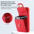 thumbnail image 4 of Phone Case for iPhone 11 6.1 Wallet Cover with Credit Card Holder Shoulder Crossbody Strap Long Lanyard Leather Cell Accessories iphone11case iPhone11 i Phone11 11s XI 11R Women Girls Men Red, 4 of 15