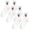 thumbnail image 1 of Calcetas EmojiWhite 3Pares Blanco 5-9.5US VentDepot, 1 of 4