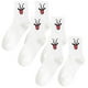 thumbnail image 1 of Calcetas EmojiWhite 3Pares Blanco 5-9.5US VentDepot, 1 of 4