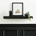 thumbnail image 2 of Hometrends 23in Wynot MDF Floating Wall Shelf Black, 2 of 7