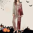 thumbnail image 6 of Lopecy-Sta Two Piece Lounge Sets for Women Casual Long-Sleeved Button Up Pajama Sets Loungewear Halloween Nightwear for Party Wear, 6 of 6