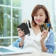 thumbnail image 1 of Clip Mini Wallet RFID Leather Blocking Card Holder Organizer for Everyday Use Commute Business Travel and Shopping, 1 of 3