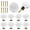 White 10PCS, variant on 10pcs Retro Drawer Handle Round Cupboard Door Pull Knob Ceramic Dresser Knob Single Hole Durable Drawer Handle Knob with 10 Scre