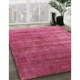 thumbnail image 2 of Ahgly Company Indoor Square Mid-Century Modern Neon Hot Pink Oriental Area Rugs, 5' Square, 2 of 6