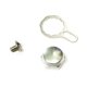 thumbnail image 1 of Carrete Baitcasting, placa de bloqueo, tuerca de manivela, piezas de repuesto, accesorios de aparejos, reparación DIY, mango de aleación de aluminio, Plata a la izquierda, 1 of 8