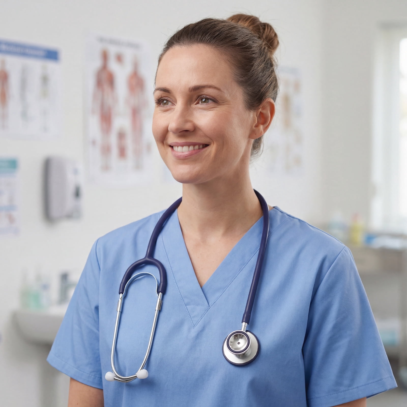 Prism Series Aluminum Dual Head Stethoscope, Navy Blue, Boxed