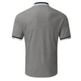 thumbnail image 5 of Sopiago Men Shirts Polo Vintage Striped Button Down Knitted Golf Shirts Dark Gray,M, 5 of 5