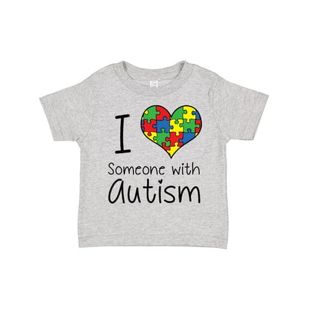 

Inktastic I Heart Someone with Autism Gift Toddler Boy or Toddler Girl T-Shirt