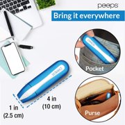 Peeps Replacement Pads - Portable Eyeglass Lens Cleaner Kit - Streak-Free Carbon Microfiber Cleaning Tool for Glasses & Sunglasses - For use with Peeps Lens Cleaner