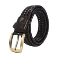 thumbnail image 1 of Wweixi Woven Causal Leather Belt For Men Adjustable And Stylish Gift Choice Coffee, 1 of 6