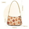 thumbnail image 3 of FORMRS Womens Shoulder Bag with Chain Strap Clutch Purse Cute Tote Handbag, Colorful Halloween Pumpkin Pattern, 3 of 7