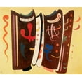 thumbnail image 2 of Kandinsky, Wassily 31x26 Gold Ornate Wood Framed with Double Matting Museum Art Print Titled - Brown with supplement 1935, 2 of 4