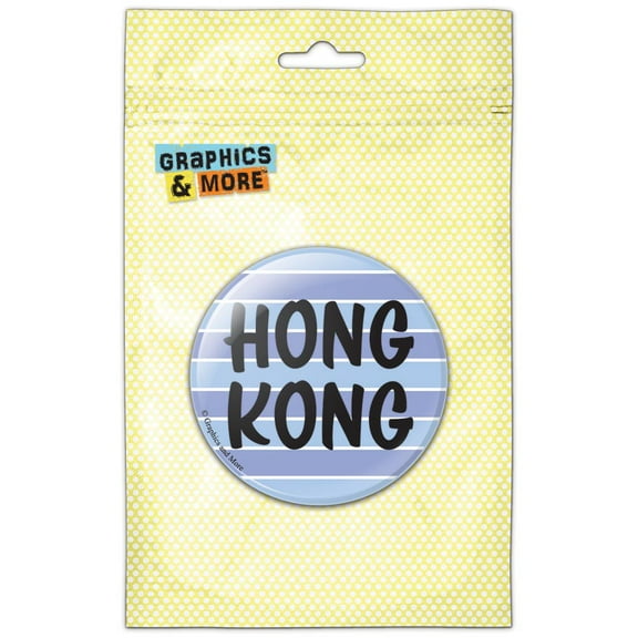 Hong Kong China Pinback Button Pin Badge