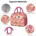 thumbnail image 4 of Womens Pioneer Flower Floral Print Pattern Lunch Box for Work,Insulated Lunch Bag for Women,Loncheras Para Mujer,Leakproof Adult Lunch Bag for Work,Beach,Travel,Picnic,Camping, 4 of 7