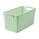 thumbnail image 2 of Cesto de ropa de plástico con asa | Cesto de ropa blanco para casa y dormitorio | Contenedor plegable para ropa, juguetes y artículos deportivos, 2 of 7