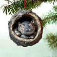thumbnail image 4 of PLPPYFS Animal Christmas Ornament, 2D Flat Acrylic Forest Animal Decorations, Animal Ornaments for Xmas Tree, Hanging Woodland Pendant for Xmas Tree Decorations, Hanging Ornament Home Party Decor, 4 of 8
