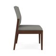 thumbnail image 2 of Pemberly Row Waiting Reception Armless Guest Chair Wood Frame in Gray, 2 of 5