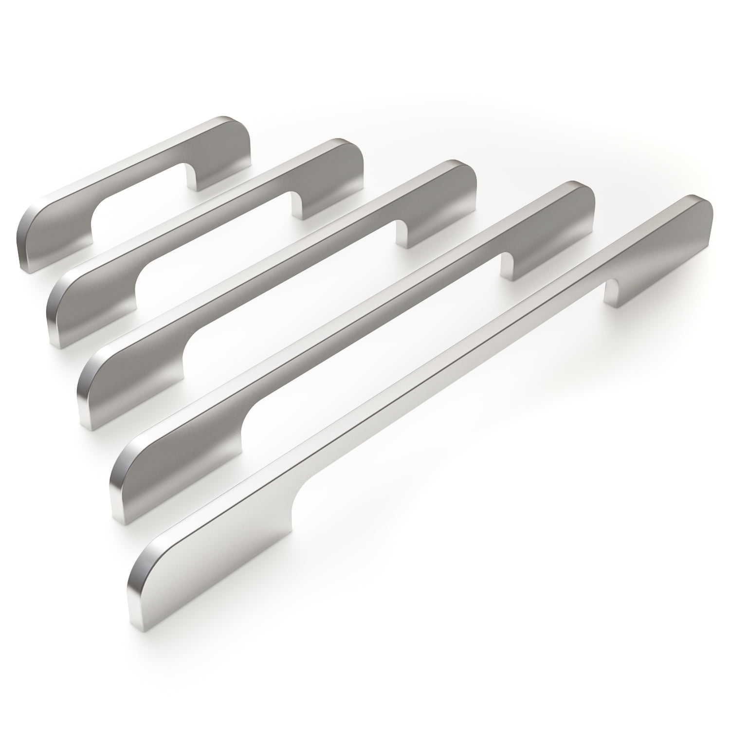 Lot De 5 Poignées De Tiroir/porte En Aluminium - 4 Pouces (100mm) Avec Vis