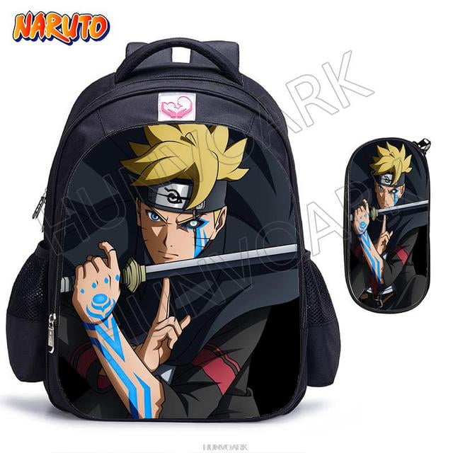 NARUTO School Bags for Girls Boys Primary Grade 1-6 Backpack