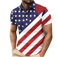 thumbnail image 2 of Njoeus Work Shirts For Men Muscle Shirts For Men Men'S Patriotic Performance Golf Shirts American Flag Classic Fitted Golf T-Shirt For Men Xs-4Xl Men Top Size Plus Summer Savings, 2 of 5
