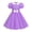 Purple, variant on enyan Girls Flutter Sleeve Floral Dresses Girl Long Spring Dress Kids Smocked Flare Summer Dress Toddler Party Dress,Pink,3-4 Years