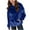 Dark Blue, variant on QQAMB Sweatshirts for Girls Velour Fall Winter Warm Soft Pullover Sweatshirts Oversized Teen Fleece Fuzzy Tops with Pockets,6 Years