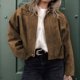 thumbnail image 4 of Chaqueta de Gamuza Sintética para Mujer, Abrigo Informal Holgado de Larga con Solapa y Estilo Urbano A . Marrón Oscuro M, 4 of 10