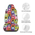 thumbnail image 4 of Balery Colorful Bulldog Funda de Asiento para Auto con Diseño - Cubierta Frontal Suave y Transpirable con Protector Antideslizante- 1 Unidad, 4 of 5