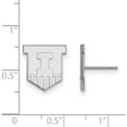 thumbnail image 2 of Sterling Silver S. Rh-Plated Logoart University Of Illinois Small Post Earrings (12 X 11) Made In United States ss050uil, 2 of 5