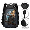 thumbnail image 3 of Bingfone Steampunk Mechanical Butterfly for USB Backpack, Multi-compartment Multi-pocket Computer Backpack, Suitable for Travel, Business, Leisure, Unisex, 3 of 7