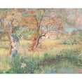 thumbnail image 2 of Pierre-Georges Jeannoit 24x20 Black Ornate Framed Double Matted Museum Art Print Titled: A Farm in Bourgogne (1923), 2 of 5