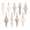 White, variant on pdqouc 9 Pcs Neutral Finial Christmas Ornaments Xmas Tree Decor, Vintage Textured Copper Tree Ornaments with Loop, Farmhouse Hanging Baubles, Rustic Decor, for Shatterproof Home Wreath